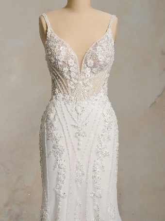 Maggie Sottero Edie #6 Ivory/Silver Accent/Soft Blush thumbnail