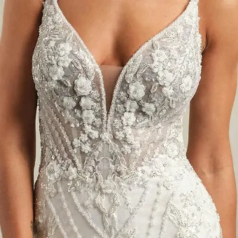 Maggie Sottero Edie #9 Ivory/Silver Accent/Soft Blush thumbnail