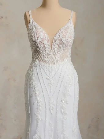 Maggie Sottero Edie #5 Ivory/Silver Accent/Soft Blush thumbnail